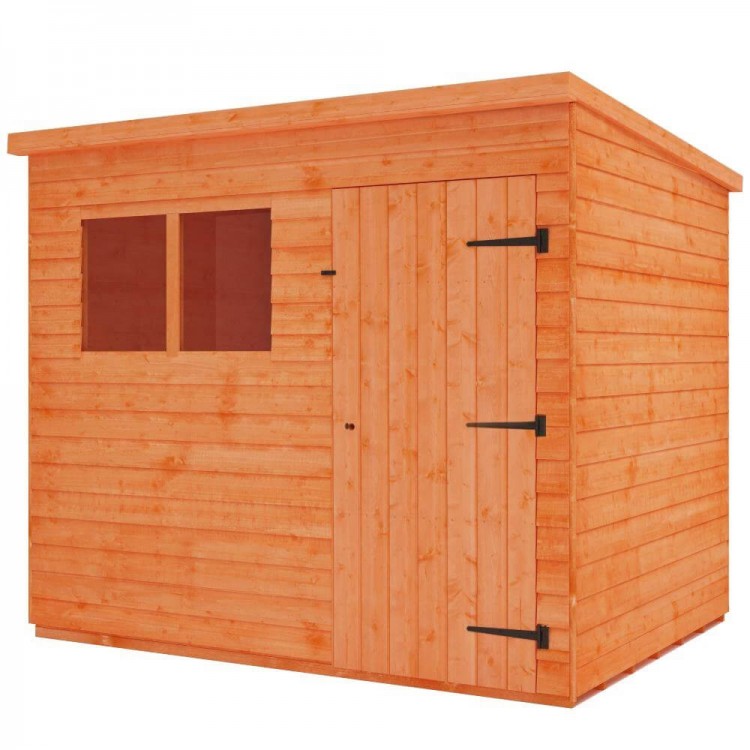  8 x 6 Foot Overlap Pent Shed