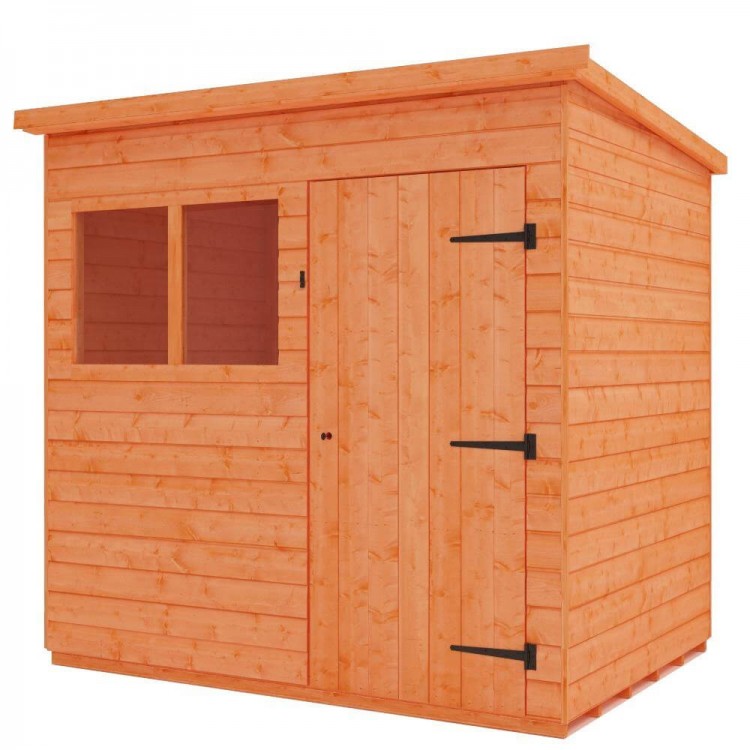 7 X 5 Foot Shiplap Pent Shed